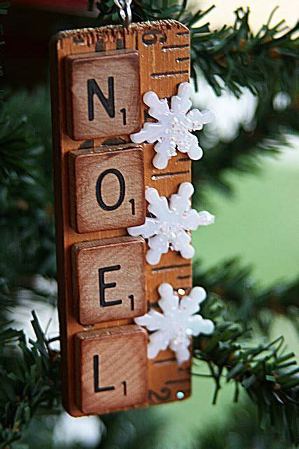 Christmas Decorations Using Scrabble Tiles Christmas Crafts Diy
