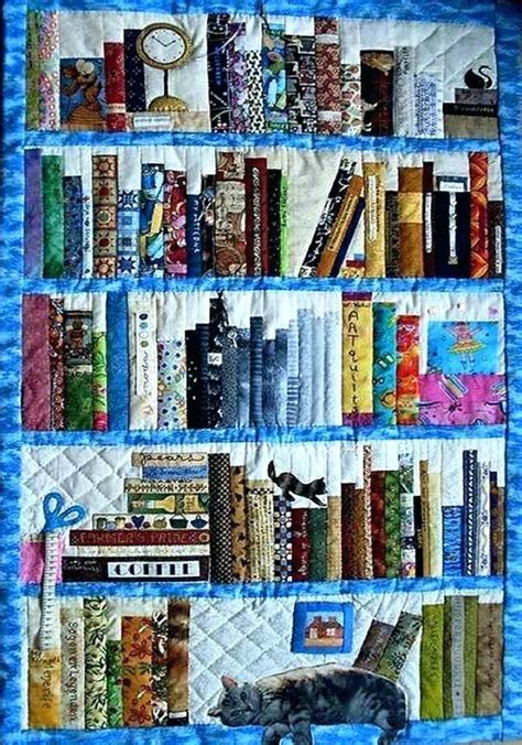 Bookcase Quilt Pattern Free Bookcase Quilting Crafts Quilting
