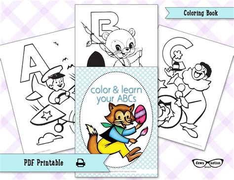 Abcjesuslovesme is an educational ministry that equips adults with the materials needed to be intentional in. Color & Learn Your ABCs - Coloring Book Digital Download ...