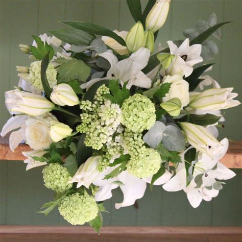 Flowercraft Lindfield Classic White Lily Hand Tied Flower Bouquet