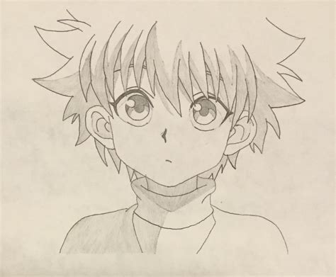 Killua Drawing Rhunterxhunter