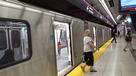 1 Of 2 Ttc New 4 Car Set Tr Subway Train On Sheppard 4 Line At
