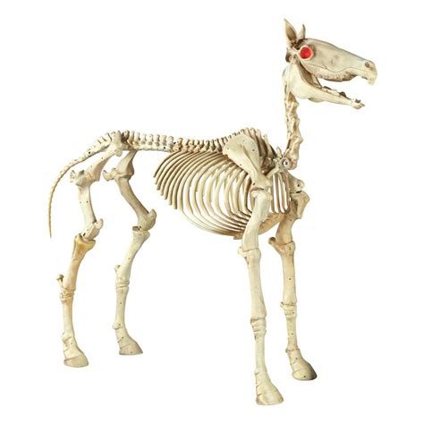Home Accents Holiday 74 In Halloween Standing Skeleton Horse 6342