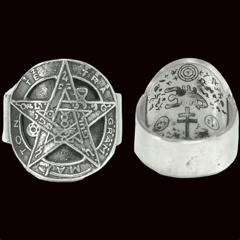 Dije Tetragramaton Con Nudo De Bruja En Plata Cm Gr Art