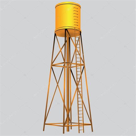 Water Tower — Stock Vector © Vipdesignusa 22872056