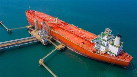 Premium Photo Aerial View Of Oil Tanker Ship Red Oil Tanker Ship