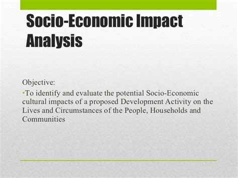 Of or pertaining to a combination of social and economic factors. Socio economic impact analysis