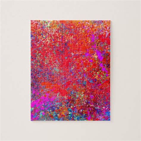 Abstract Painting On Canvas Jigsaw Puzzle Au