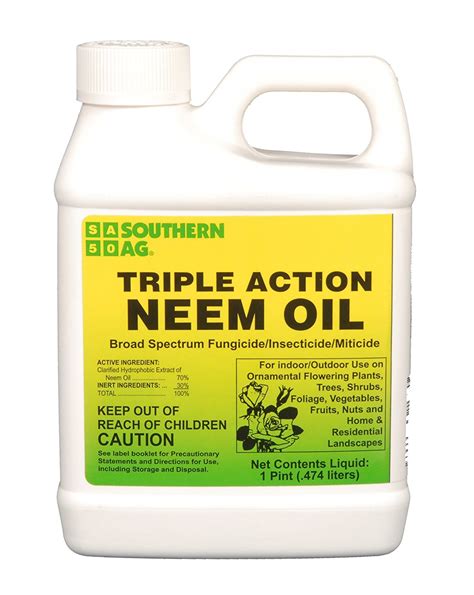 Buy Southern Ag 08722 Triple Action Neem Oil Fungicide Insecticide Miticide Brown Online At