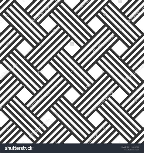 Striped Herringbone Seamless Pattern Vector Illustration Stock Vector