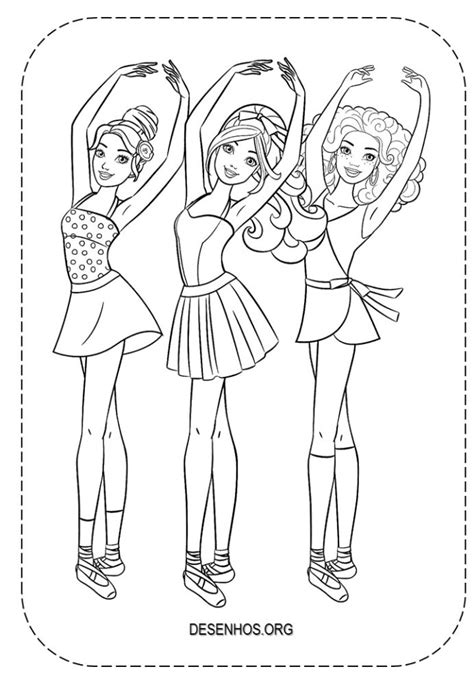 25 Desenhos Da Barbie Bailarina Para Colorir E Imprimir