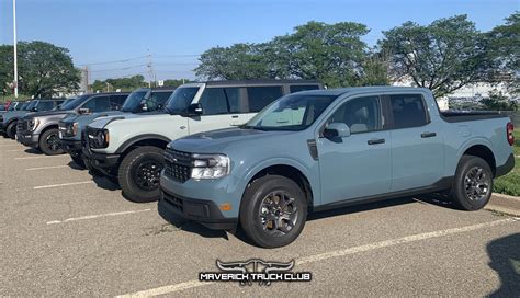 Ford Maverick Vs Bronco Size Comparison And Area 51 Vs Cactus Gray