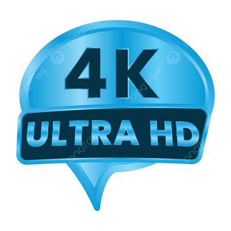 ícone De Resolução De Vídeo Do Botão 4k Ultra Hd Vetor Png Logotipo