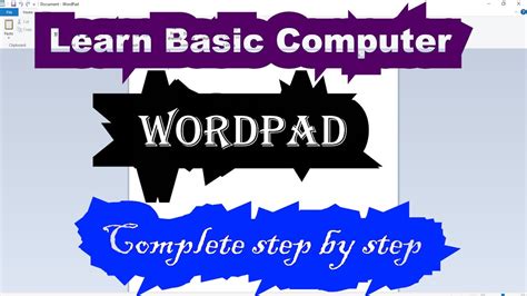 How To Use Newsaveopensave As In Wordpad Wordpad Class 2 Youtube