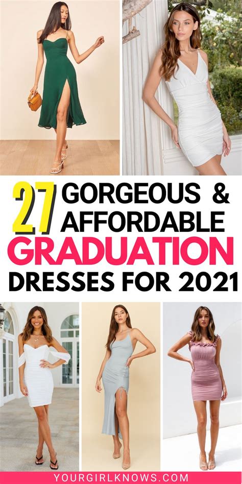 27 Best Graduation Dresses For College And High School To Rock In 2021