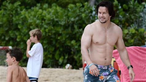 mark wahlberg and rhea durham having a good time in barbados
