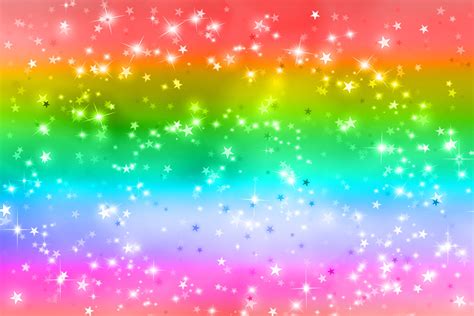 Magical Rainbow Star Sparkle Background Graphic By Rizu Designs