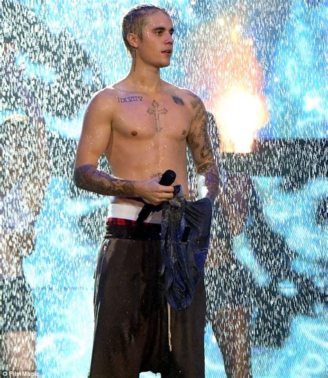 Justin Bieber Gets Hands On With Dancer And Goes Shirtless On First