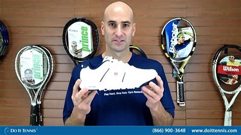 Wilson Pro Staff Classic 2 Mens Tennis Shoe Wht Nvy Red Youtube