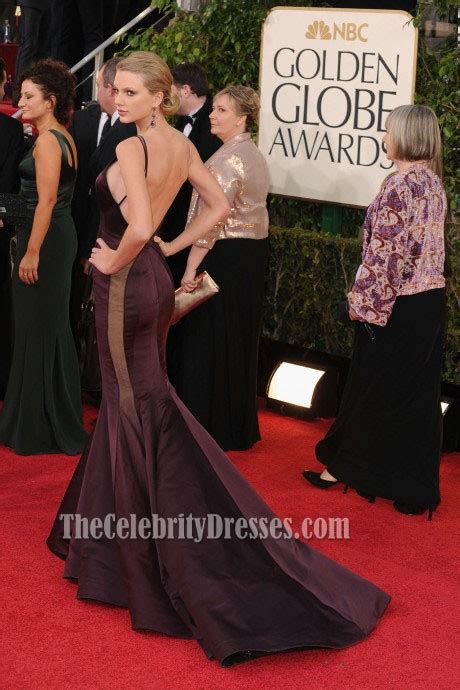 Taylor Swift Backless Mermaid Formal Dress Golden Globe Awards 2013