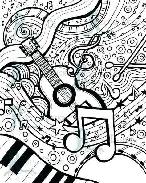 Music notes coloring pages are a fun way for kids of all ages to develop creativity, focus, motor skills and color recognition. Coloring Pages Musical at GetDrawings | Free download