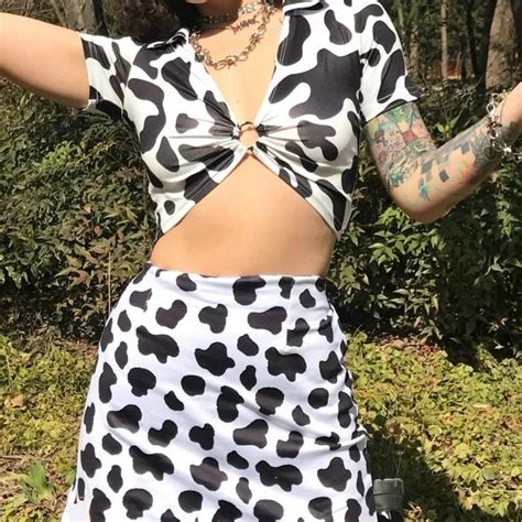 Cow Print 2 Piece in 2020 | Cow outfits, Fashion inspo outfits, Cow print