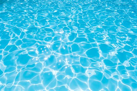 Beautiful Ripple Wave And Blue Water Surface In Swimming Pool Blue