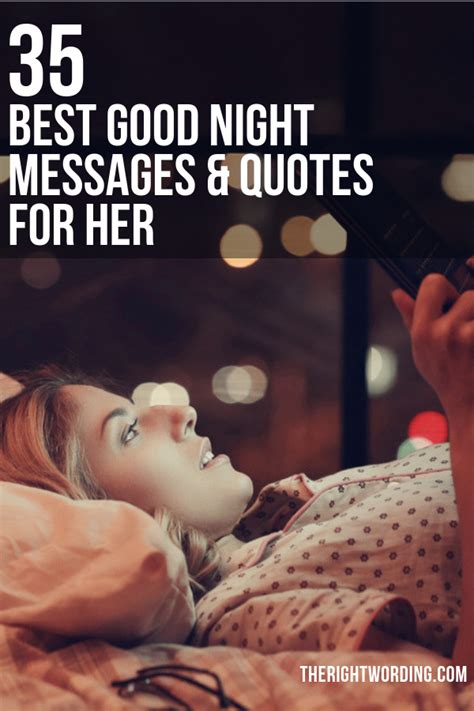 35 Best Good Night Text Messages And Quotes For Her To