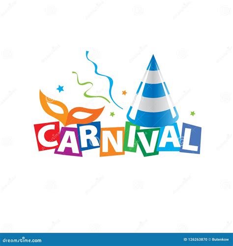 Carnival Vector Logo Stock Vector Illustration Of Confetti 126263870