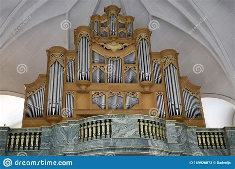 Pipe Organ In A Church In Stockholm Sweden Stock Image Image Of