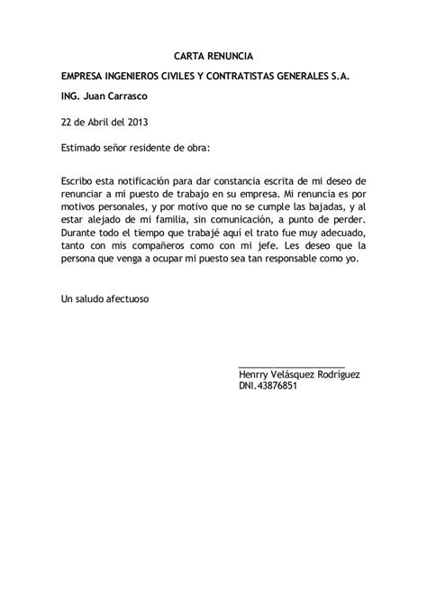Laboral Modelo Carta De Renuncia Colombia Modelo De Informe