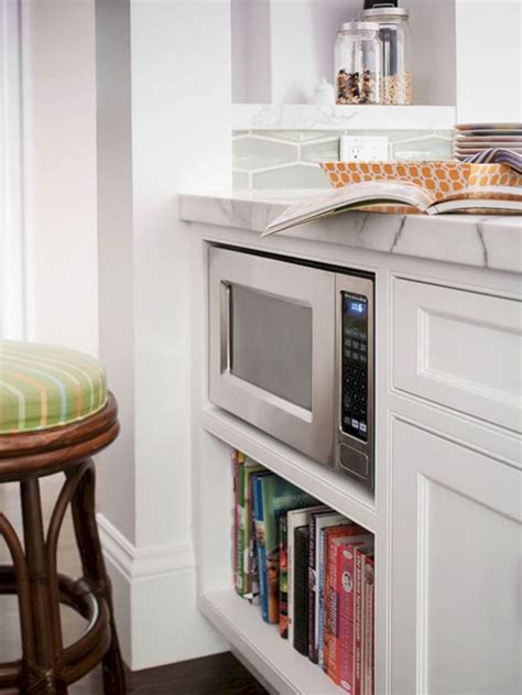 Microwaves In The Kitchen Hidden Storage Solutions Apartment Therapy