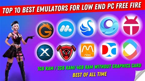 New Top 10 Best Emulators For Free Fire Low End Pc 2gb4gb Ram