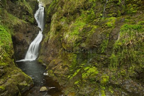 Waterfall In The Glenariff Forest Park In Northern Ireland Stock Image