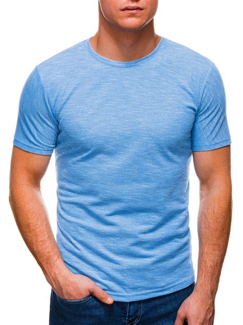 Mens Plain T Shirt S1323 Light Blue Modone Wholesale Clothing
