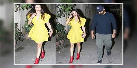 Malaika Arora Exudes Spring Love Donning A Short Yellow Dress With