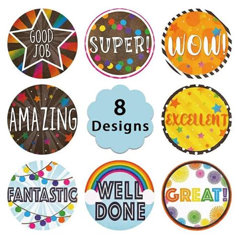 1inch Motivational Stickers Students Reward Stickers Album Etsy