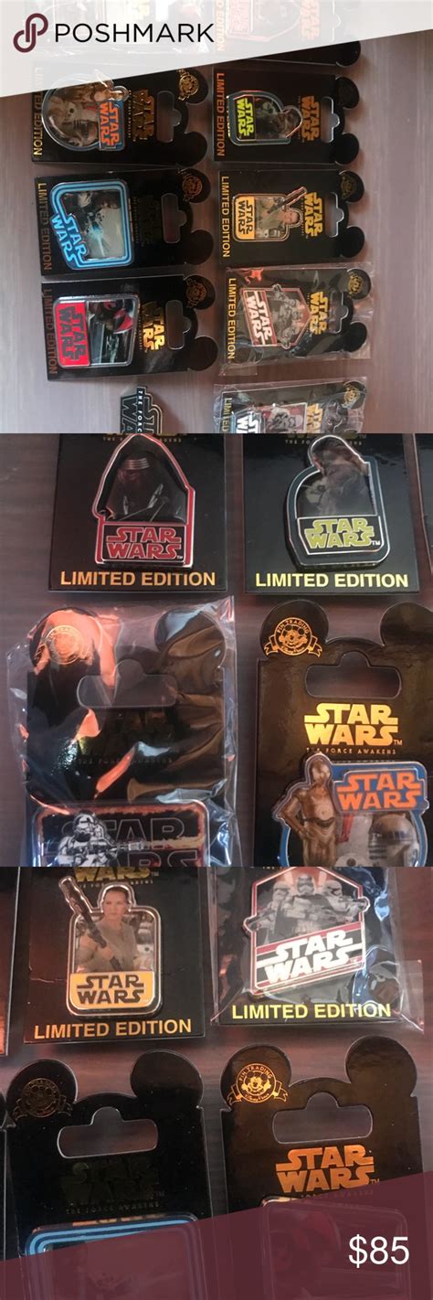 Disney Star Wars Pin Set Disney Star Wars Star Wars Stars