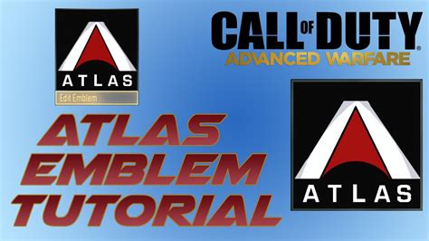 Atlas Corporation Emblem Cod Advanced Warfare Emblem Tutorial Youtube