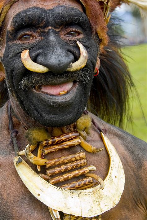 Papua New Guinea Nose Decoration He Has Eaten Pumbaa Papu Flickr
