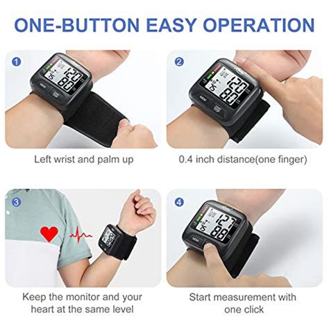 Lovia Wrist Blood Pressure Monitor Automatic Large Lcd Display Blood