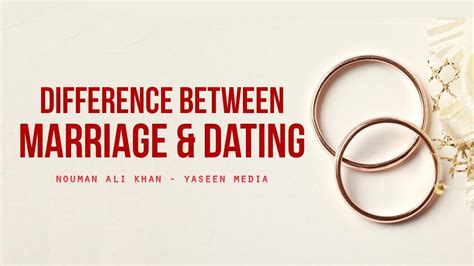 11 Differences Between Dating And Marriage Youtube