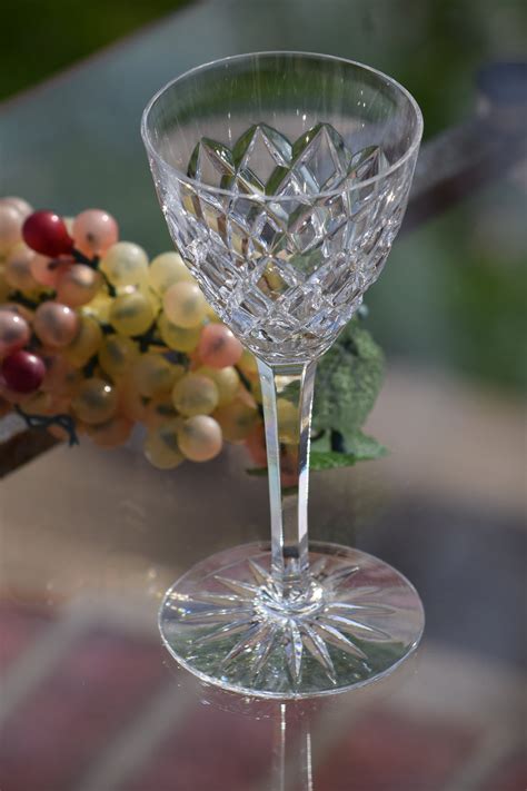 Vintage Waterford Crystal Wine Glasses Set Of 5 4 Oz After Dinner