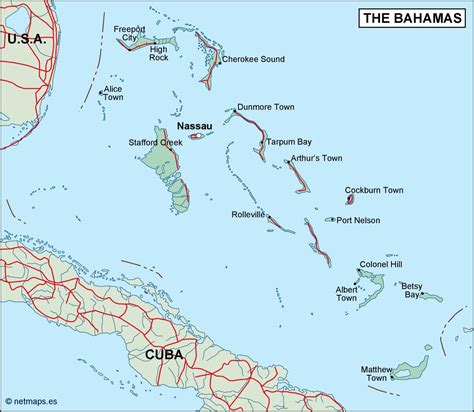 Bahamas Political Map Order And Download Bahamas Political Map