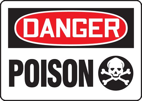Osha Danger Poison Chemical Safety Safety Signs And Labels