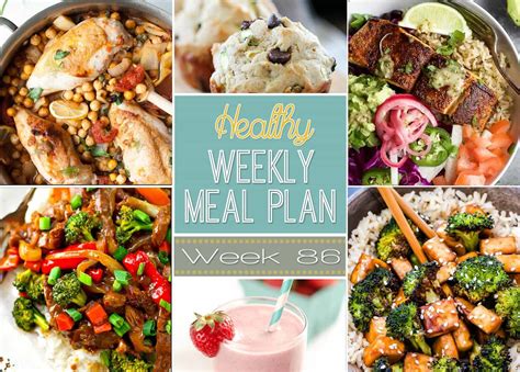 Healthy Weekly Meal Plan 86 Yummy Healthy Easy