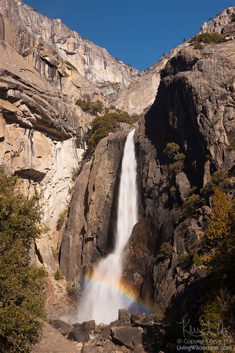 Rainbow In Lower Yosemite Falls Yosemite National Park California
