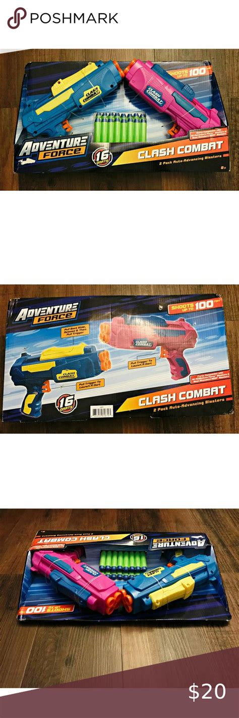 Adventure Force Clash Combat Dart Blaster Pack Gifts For Babes Combat Adventure