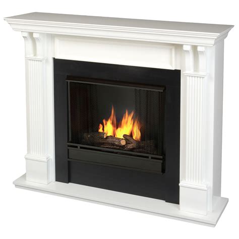 Real Flame Ashley Indoor Ventless Gel Fireplace In White