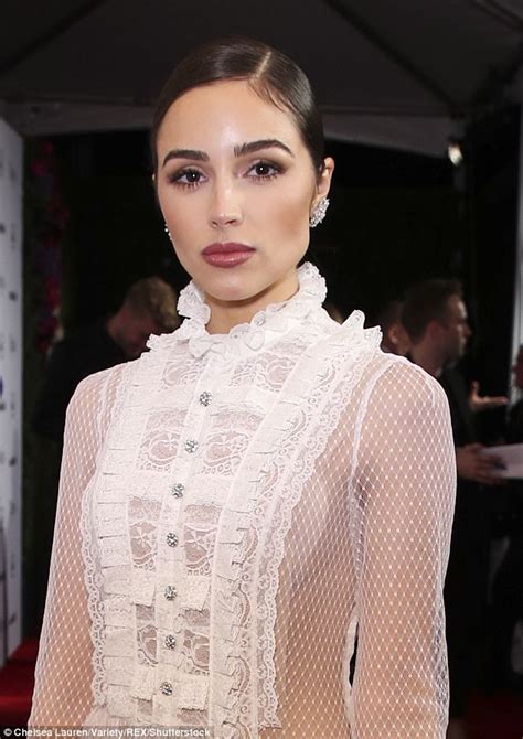 Olivia Culpo Flashes Sideboob In Sheer White Netted Frock Daily Mail